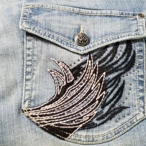 Harley Davidson Jean's with pink/black pocket